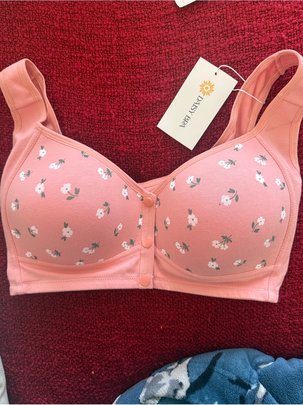 Pink Floral /Front-Closure Bra